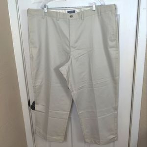 Lands End 48T Traditional Fit Khaki Dress Pants